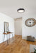 Flush Mount Nuvo 62-2101 Kendall - 14 Inch LED Flush Mount - Matte Black with Alabaster Glass Nuvo