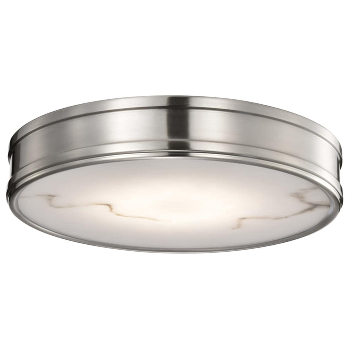 Flush Mount Nuvo 62-2111 Kendall - 14 Inch LED Flush Mount - Brushed Nickel with Alabaster Glass Nuvo