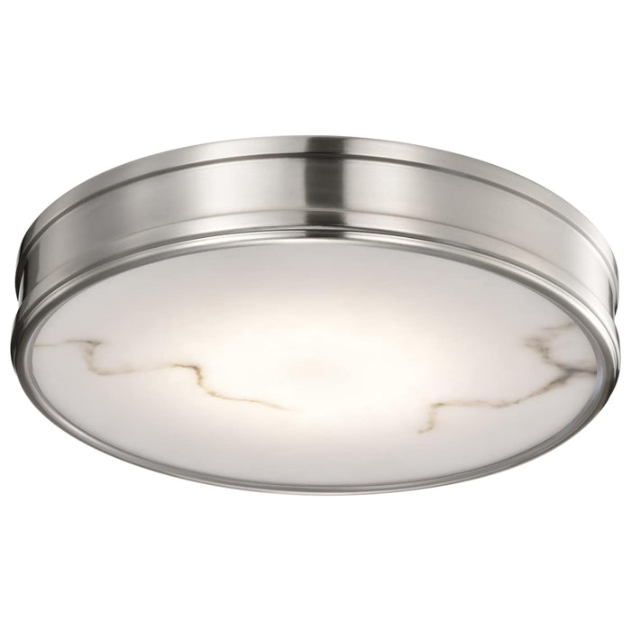 Flush Mount Nuvo 62-2111 Kendall - 14 Inch LED Flush Mount - Brushed Nickel with Alabaster Glass Nuvo