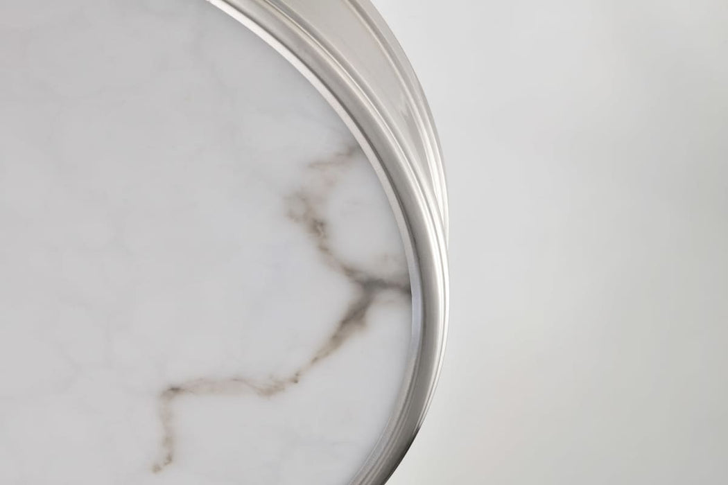 Flush Mount Nuvo 62-2111 Kendall - 14 Inch LED Flush Mount - Brushed Nickel with Alabaster Glass Nuvo