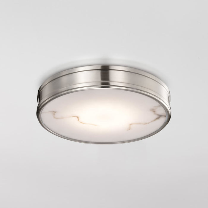Flush Mount Nuvo 62-2111 Kendall - 14 Inch LED Flush Mount - Brushed Nickel with Alabaster Glass Nuvo