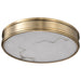 Flush Mount Nuvo 62-2121 Kendall - 14 Inch LED Flush Mount - Burnished Brass with Alabaster Glass Nuvo