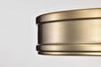 Flush Mount Nuvo 62-2121 Kendall - 14 Inch LED Flush Mount - Burnished Brass with Alabaster Glass Nuvo
