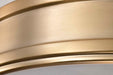Flush Mount Nuvo 62-2121 Kendall - 14 Inch LED Flush Mount - Burnished Brass with Alabaster Glass Nuvo
