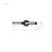 Vanity Nuvo 62-2131 Kingsport - 20 Inch LED Vanity - Matte Black - Acrylic Lens Nuvo