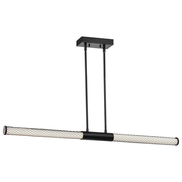 Island Pendant Nuvo 62-2132 Kingsport - 44 Inch LED Island Pendant - Matte Black - Acrylic Lens Nuvo