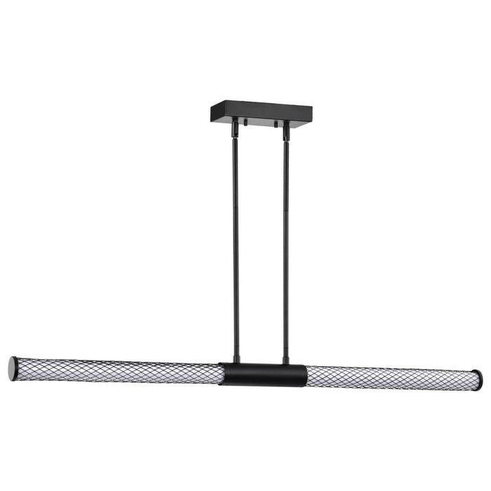 Island Pendant Nuvo 62-2132 Kingsport - 44 Inch LED Island Pendant - Matte Black - Acrylic Lens Nuvo