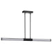 Island Pendant Nuvo 62-2132 Kingsport - 44 Inch LED Island Pendant - Matte Black - Acrylic Lens Nuvo