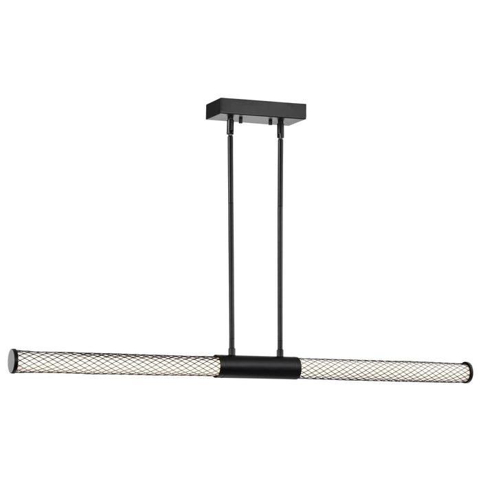 Island Pendant Nuvo 62-2132 Kingsport - 44 Inch LED Island Pendant - Matte Black - Acrylic Lens Nuvo
