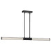Island Pendant Nuvo 62-2132 Kingsport - 44 Inch LED Island Pendant - Matte Black - Acrylic Lens Nuvo