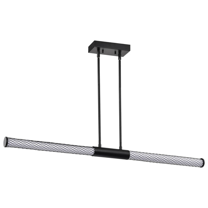 Island Pendant Nuvo 62-2132 Kingsport - 44 Inch LED Island Pendant - Matte Black - Acrylic Lens Nuvo