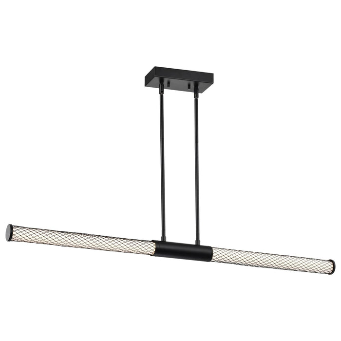 Island Pendant Nuvo 62-2132 Kingsport - 44 Inch LED Island Pendant - Matte Black - Acrylic Lens Nuvo