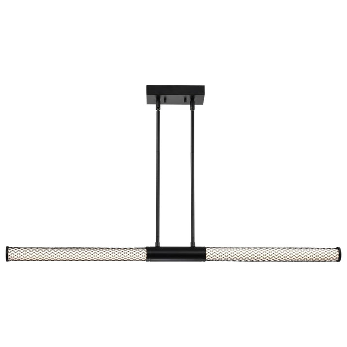 Island Pendant Nuvo 62-2132 Kingsport - 44 Inch LED Island Pendant - Matte Black - Acrylic Lens Nuvo