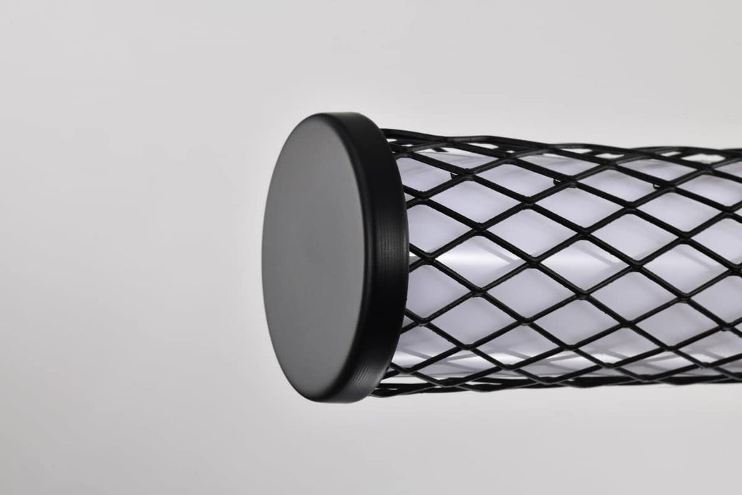 Island Pendant Nuvo 62-2132 Kingsport - 44 Inch LED Island Pendant - Matte Black - Acrylic Lens Nuvo