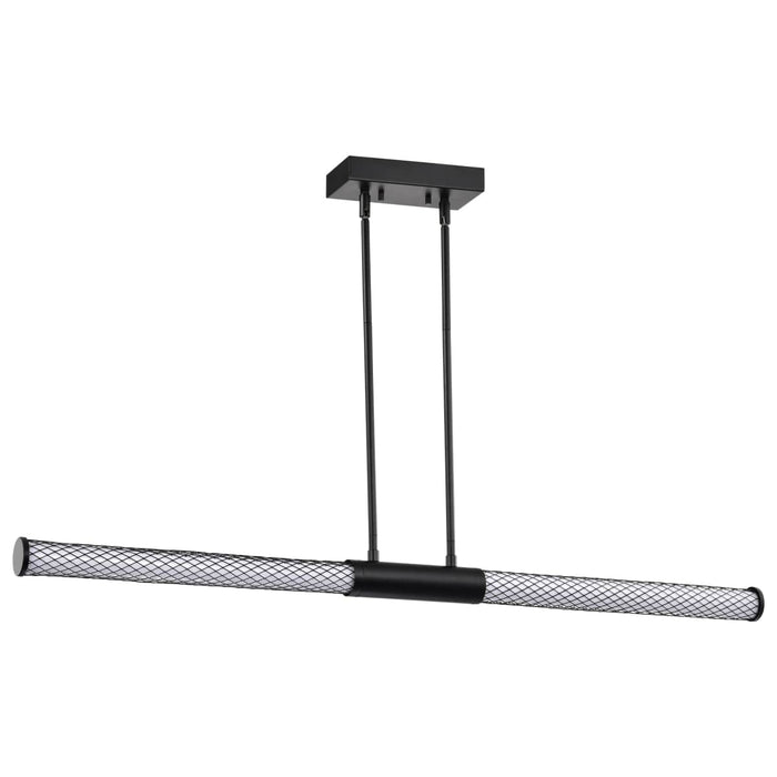Island Pendant Nuvo 62-2132 Kingsport - 44 Inch LED Island Pendant - Matte Black - Acrylic Lens Nuvo
