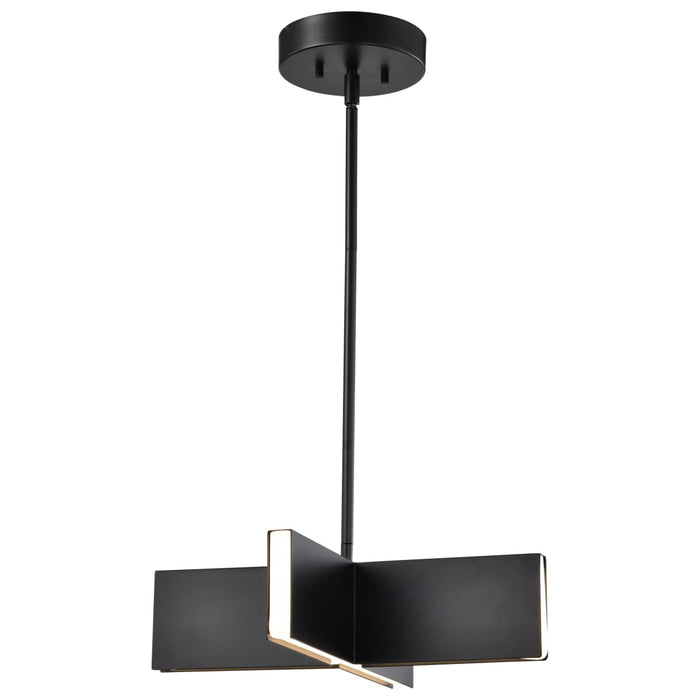 Pendant Nuvo 62-2141 Blaine - 16 Inch LED Pendant - Matte Black - Acrylic Lens Nuvo