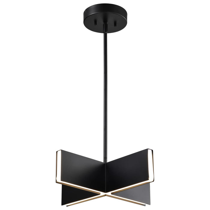 Pendant Nuvo 62-2141 Blaine - 16 Inch LED Pendant - Matte Black - Acrylic Lens Nuvo