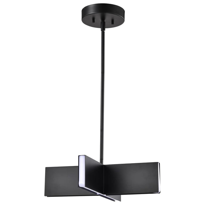 Pendant Nuvo 62-2141 Blaine - 16 Inch LED Pendant - Matte Black - Acrylic Lens Nuvo