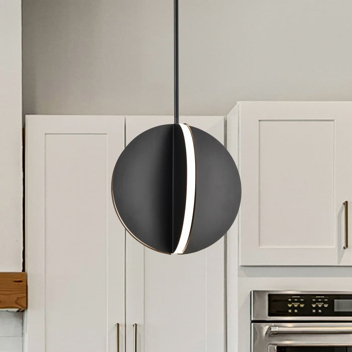 Pendant Nuvo 62-2151 Blaine - 13 Inch LED Pendant - Matte Black - Acrylic Lens Nuvo
