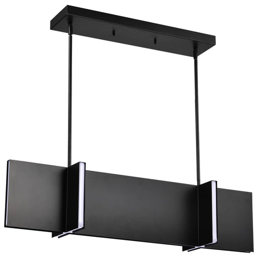 Island Pendant Nuvo 62-2161 Blaine - 38 Inch LED Island Pendant - Matte Black - Acrylic Lens Nuvo
