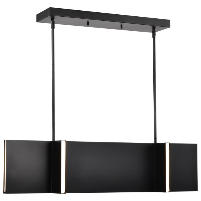 Island Pendant Nuvo 62-2161 Blaine - 38 Inch LED Island Pendant - Matte Black - Acrylic Lens Nuvo