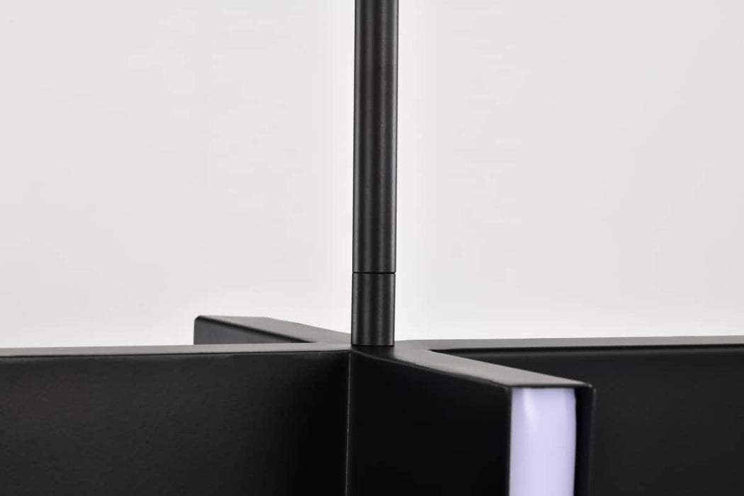 Island Pendant Nuvo 62-2161 Blaine - 38 Inch LED Island Pendant - Matte Black - Acrylic Lens Nuvo