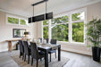 Island Pendant Nuvo 62-2161 Blaine - 38 Inch LED Island Pendant - Matte Black - Acrylic Lens Nuvo