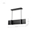 Island Pendant Nuvo 62-2161 Blaine - 38 Inch LED Island Pendant - Matte Black - Acrylic Lens Nuvo