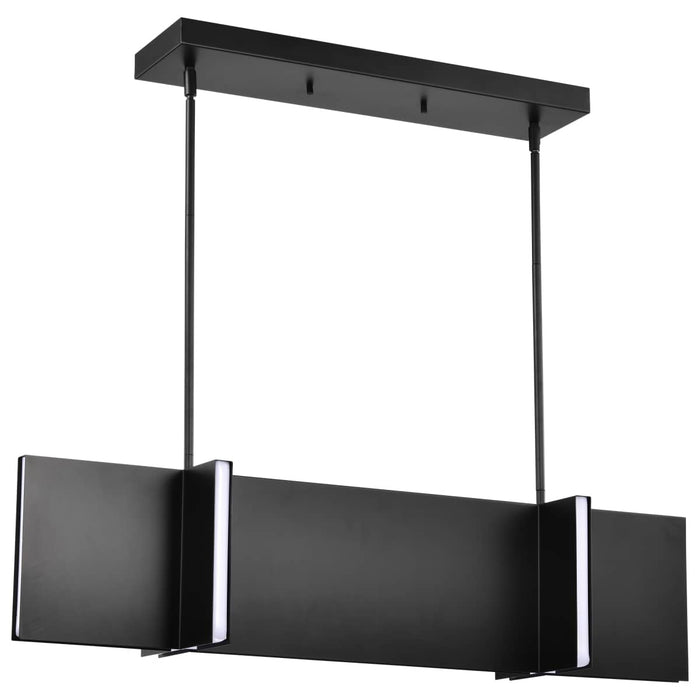 Island Pendant Nuvo 62-2161 Blaine - 38 Inch LED Island Pendant - Matte Black - Acrylic Lens Nuvo
