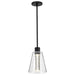 Pendant Nuvo 62-2171 Aura - 7 Inch LED Pendant - Matte Black - K9 Bubble Crystal - 3000K CCT Nuvo