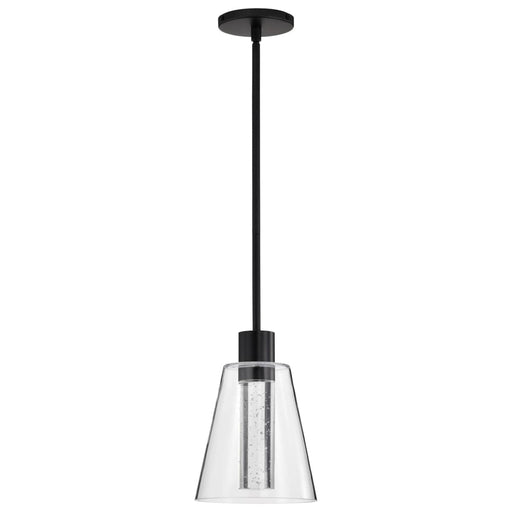 Pendant Nuvo 62-2171 Aura - 7 Inch LED Pendant - Matte Black - K9 Bubble Crystal - 3000K CCT Nuvo