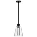 Pendant Nuvo 62-2171 Aura - 7 Inch LED Pendant - Matte Black - K9 Bubble Crystal - 3000K CCT Nuvo