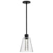 Pendant Nuvo 62-2171 Aura - 7 Inch LED Pendant - Matte Black - K9 Bubble Crystal - 3000K CCT Nuvo