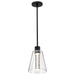 Pendant Nuvo 62-2171 Aura - 7 Inch LED Pendant - Matte Black - K9 Bubble Crystal - 3000K CCT Nuvo