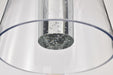 Pendant Nuvo 62-2171 Aura - 7 Inch LED Pendant - Matte Black - K9 Bubble Crystal - 3000K CCT Nuvo