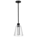 Pendant Nuvo 62-2171 Aura - 7 Inch LED Pendant - Matte Black - K9 Bubble Crystal - 3000K CCT Nuvo