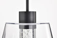 Pendant Nuvo 62-2172 Aura - 12 Inch LED Pendant - Matte Black - K9 Bubble Crystal - 3000K CCT Nuvo