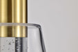 Pendant Nuvo 62-2181 Aura - 7 Inch LED Pendant - Brushed Brass - K9 Bubble Crystal - 3000K CCT Nuvo