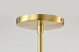 Pendant Nuvo 62-2181 Aura - 7 Inch LED Pendant - Brushed Brass - K9 Bubble Crystal - 3000K CCT Nuvo