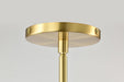 Pendant Nuvo 62-2182 Aura - 12 Inch LED Pendant - Brushed Brass - K9 Bubble Crystal - 3000K CCT Nuvo