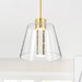 Pendant Nuvo 62-2182 Aura - 12 Inch LED Pendant - Brushed Brass - K9 Bubble Crystal - 3000K CCT Nuvo