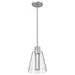 Pendant Nuvo 62-2191 Aura - 7 Inch LED Pendant - Brushed Nickel - K9 Bubble Crystal - 3000K CCT Nuvo