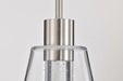 Pendant Nuvo 62-2191 Aura - 7 Inch LED Pendant - Brushed Nickel - K9 Bubble Crystal - 3000K CCT Nuvo