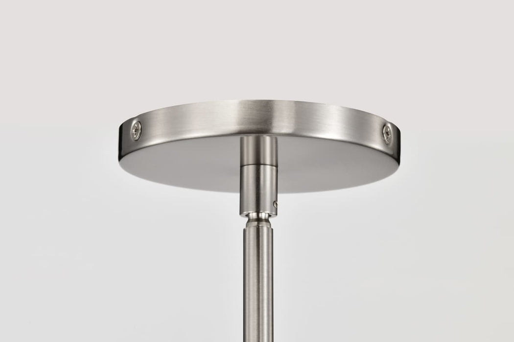 Pendant Nuvo 62-2191 Aura - 7 Inch LED Pendant - Brushed Nickel - K9 Bubble Crystal - 3000K CCT Nuvo