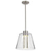 Pendant Nuvo 62-2192 Aura - 12 Inch LED Pendant - Brushed Nickel - K9 Bubble Crystal - 3000K CCT Nuvo