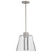 Pendant Nuvo 62-2192 Aura - 12 Inch LED Pendant - Brushed Nickel - K9 Bubble Crystal - 3000K CCT Nuvo