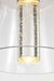 Pendant Nuvo 62-2192 Aura - 12 Inch LED Pendant - Brushed Nickel - K9 Bubble Crystal - 3000K CCT Nuvo
