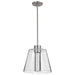 Pendant Nuvo 62-2192 Aura - 12 Inch LED Pendant - Brushed Nickel - K9 Bubble Crystal - 3000K CCT Nuvo