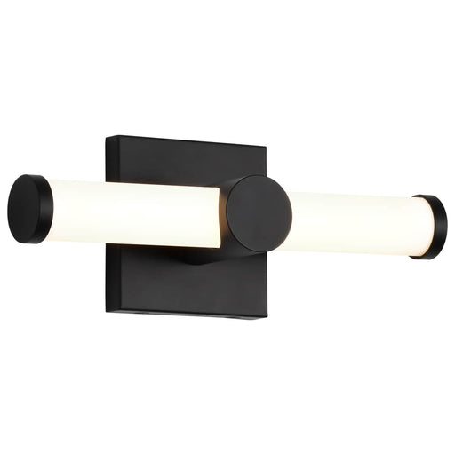 Vanity Nuvo 62-2201 Bowman - 12 Inch LED Vanity - Matte Black - Acrylic Lens Nuvo