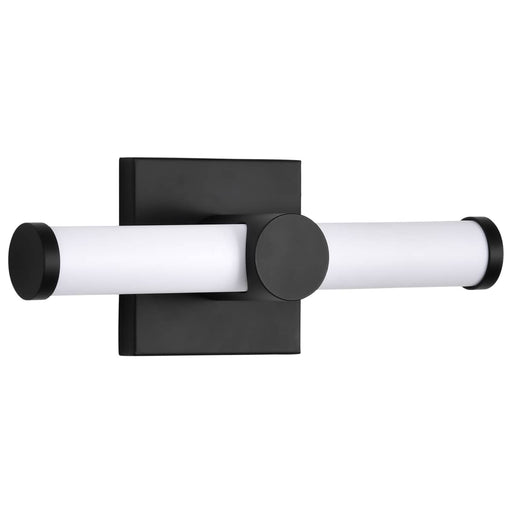 Vanity Nuvo 62-2201 Bowman - 12 Inch LED Vanity - Matte Black - Acrylic Lens Nuvo
